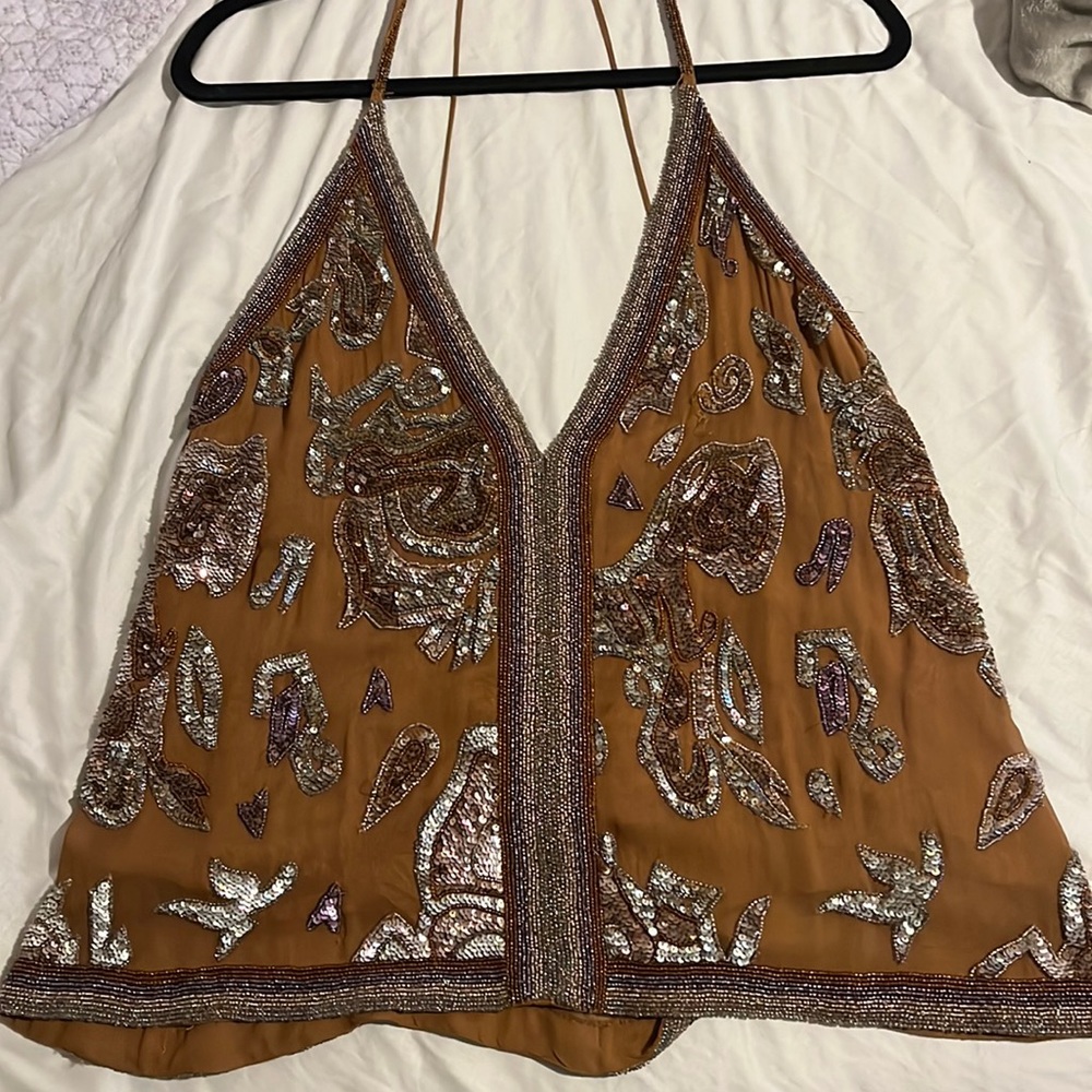 Free people beaded tank